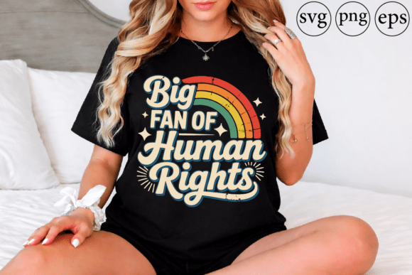 Big Fan of Human Rights Retro Rainbow: A Designer's Honest Take