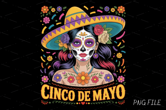 Cinco De Mayo, Floral Sugar Skull PNG: A Designer's Guide