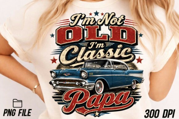 Classic Papa Car Father's Day PNG: Design Assets & Uses