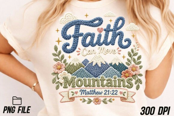 Faith Verse Faux Yarn Crochet Png, Jesus: A Textured Design Asset