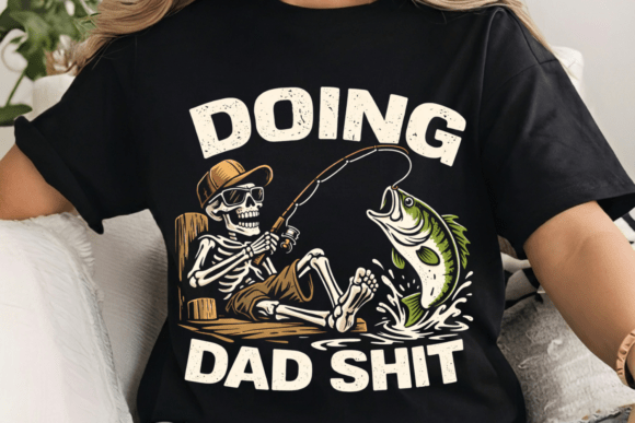 Funny Fishing Dad Skeleton PNG: The Ultimate Catch