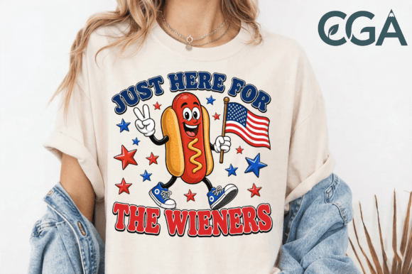 Just Here for the Wieners Funny PNG: A Designer's Take