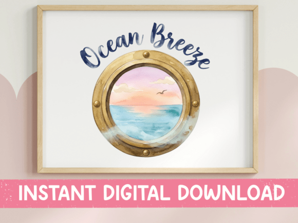 Ocean Breeze Porthole Window Design: A Coastal Escape for Your Projects