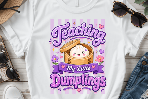 Teaching My Little Dumplings PNG: A Playful Design Asset